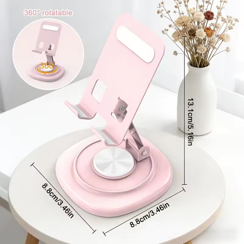 Taco Stand Holder - 360度回転可能折りたたみ式デスクトップ電話スタンドポータブル滑り止め卓上モバイルホルダーオフィスデスクアクセサリー