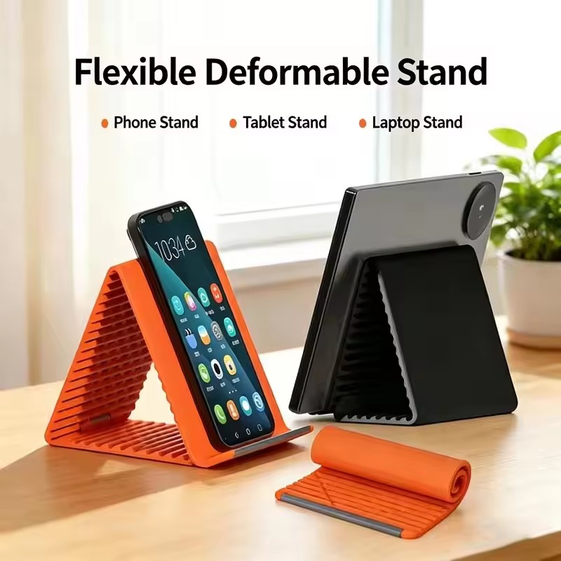 Taco Stand Holder - 怠惰な携帯電話スタンドシリコンデスクトップタブレットラップトップホルダークリエイティブフレキシブル折りたたみ式変形スタンドトラベルアクセサリー