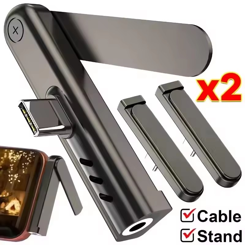 Taco Stand Holder - 2/1 個ポータブル USB C から 3.5