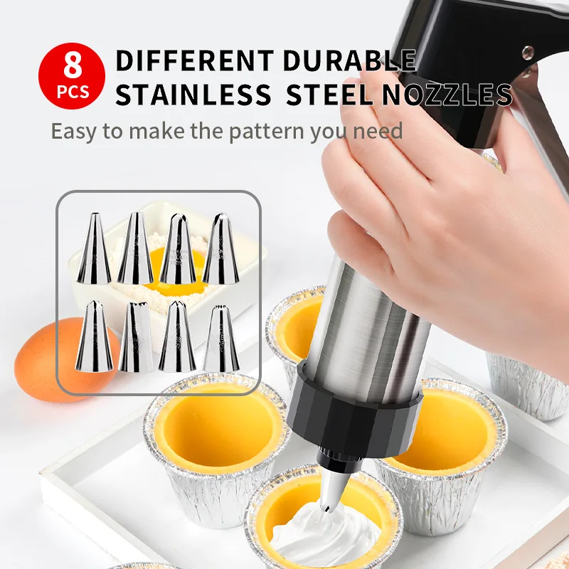 日曜大工の手動クッキーモールドガン、クッキープレスキット、装 - Churros Maker Gun のレビューと価格