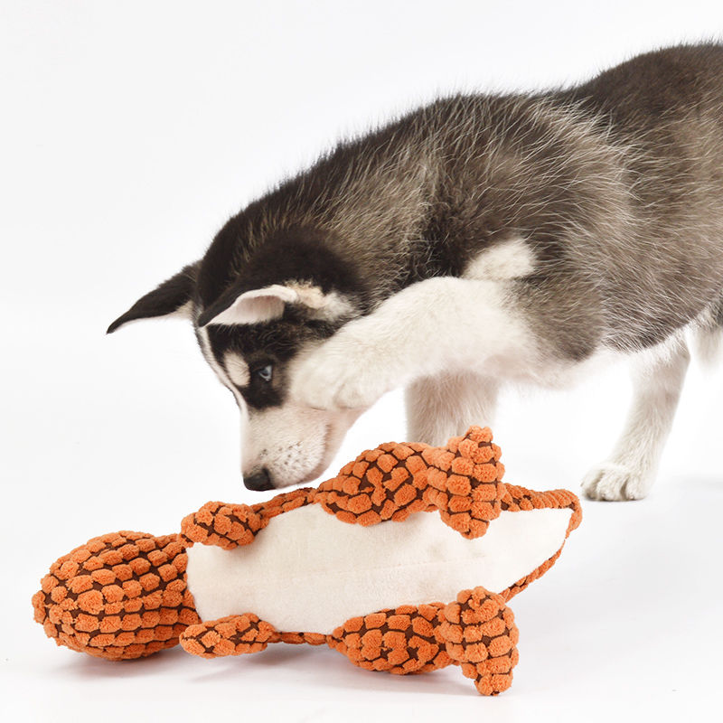 ペット犬噛むぬいぐるみ面白い恐竜の形猫トウモロコシウールボー - Corn Dog Stick のレビューと価格