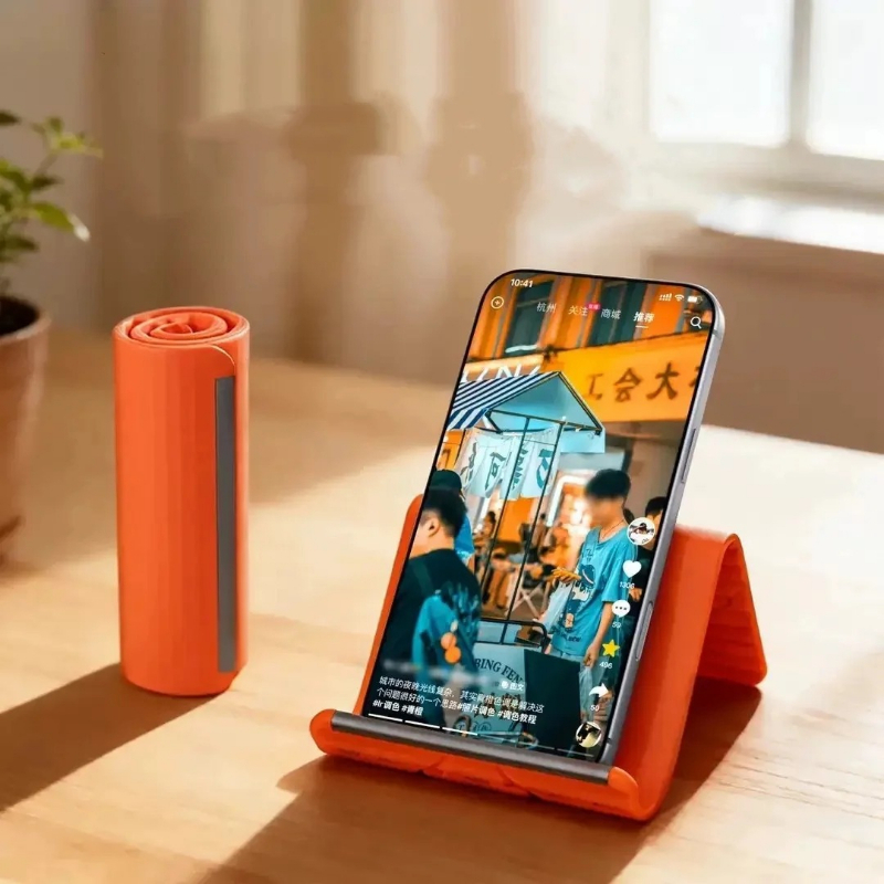 怠惰な携帯電話スタンドシリコンデスクトップタブレットラップト - Taco Stand Holder のレビューと価格