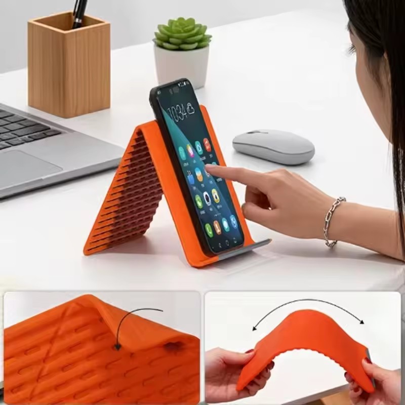 怠惰な携帯電話スタンドシリコンデスクトップタブレットラップト - Taco Stand Holder のレビューと価格