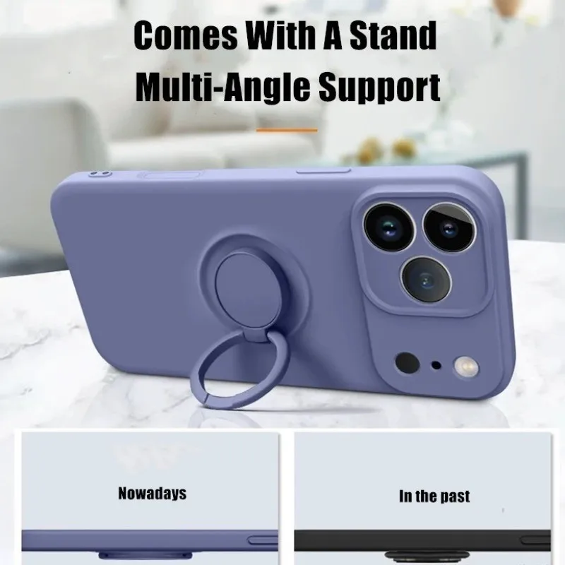 液体シリコンリングスタンド付きマグネット式iPhoneケース - Taco Stand Holder のレビューと価格