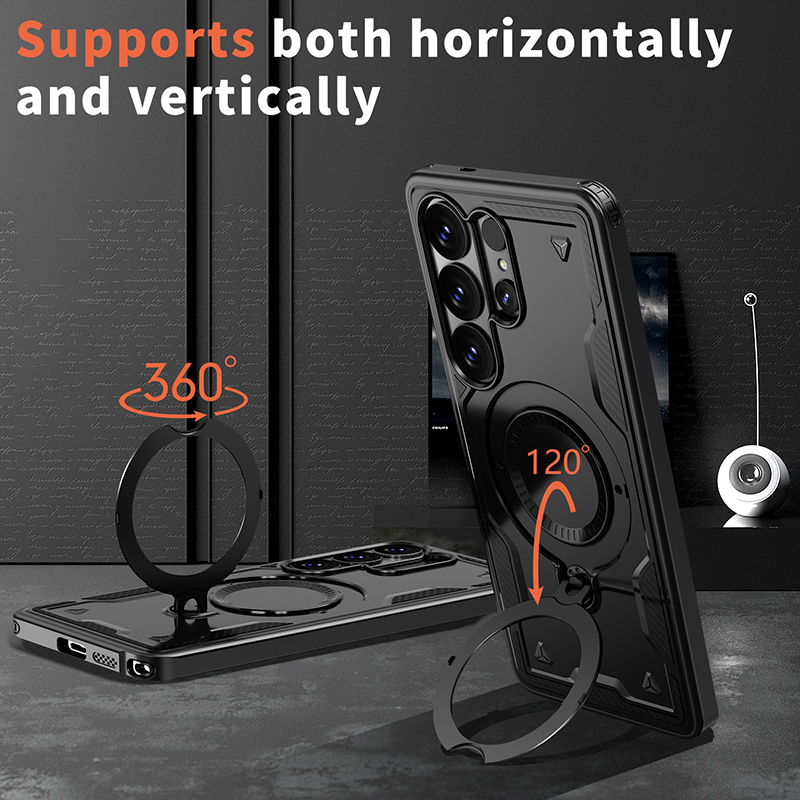 360 °   回転スタンド付き耐衝撃スマホケース Sams - Taco Stand Holder のレビューと価格