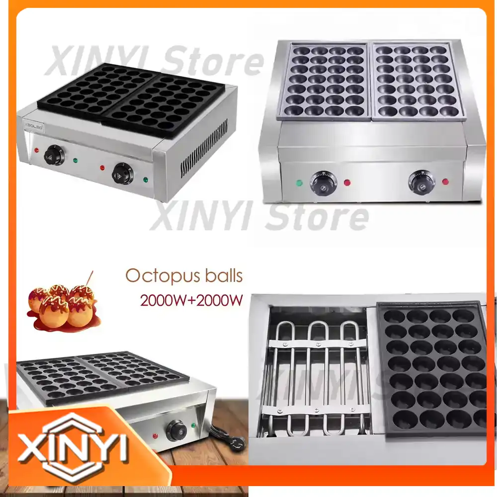業務用卓上2プレートたこ焼き機 XEOLEO 2000W プ - Takoyaki Grill Plate のレビューと価格